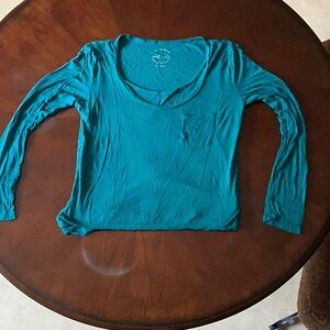 Teal Long Sleeve Women's Top
